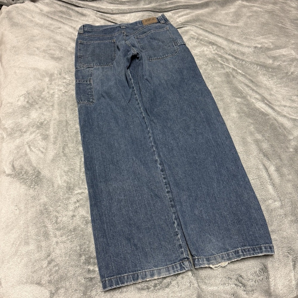 Wrangler Carpenter Jeans Mens 32x34 Denim Workwear Utility Pants